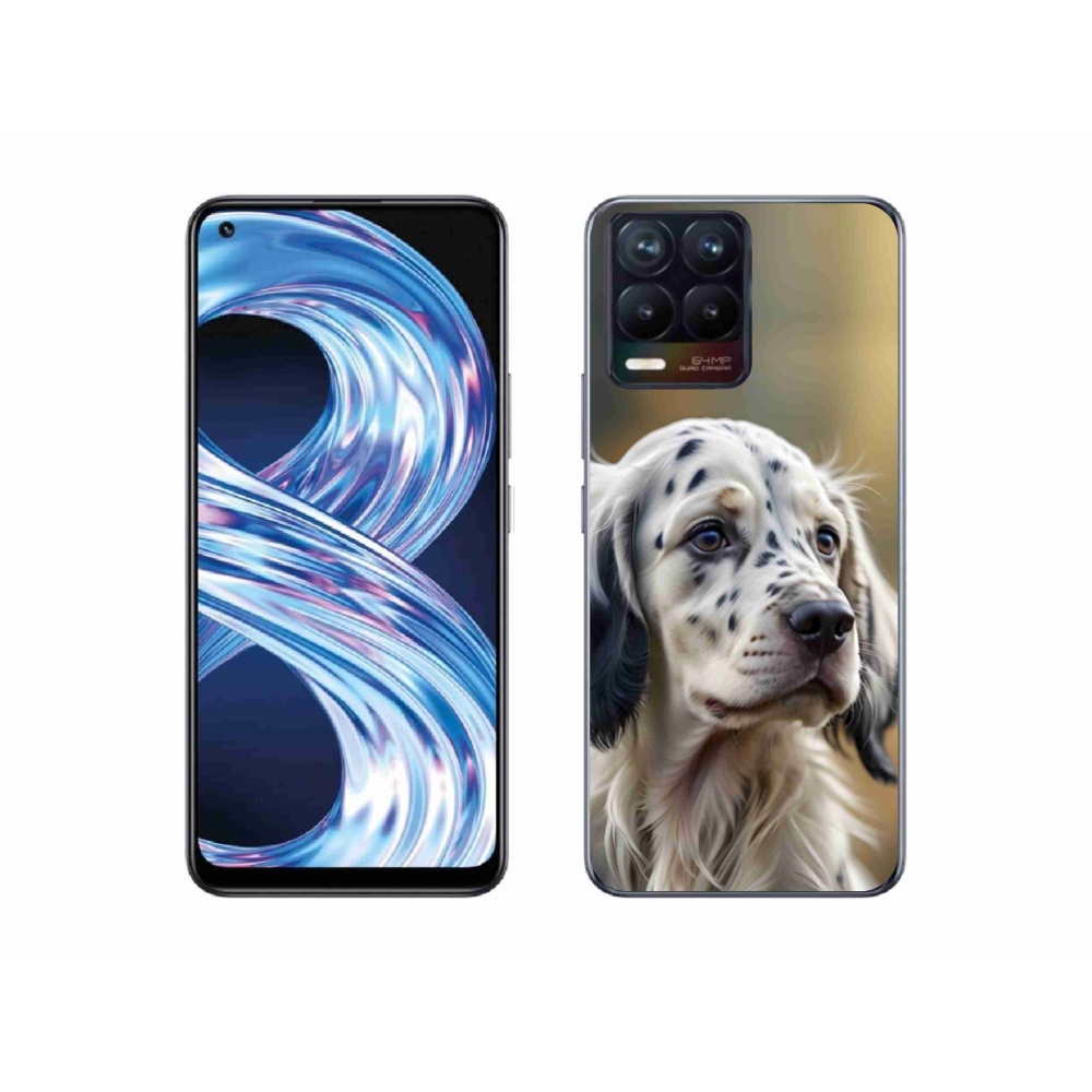 Gelový kryt mmCase na Realme 8 Pro - anglický setr