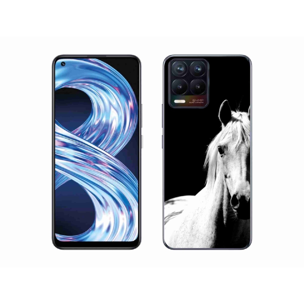 Gelový kryt mmCase na Realme 8 Pro - bílý kůň 5