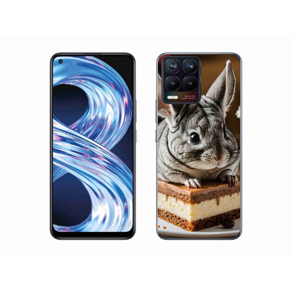 Gelový kryt mmCase na Realme 8 Pro - činčila