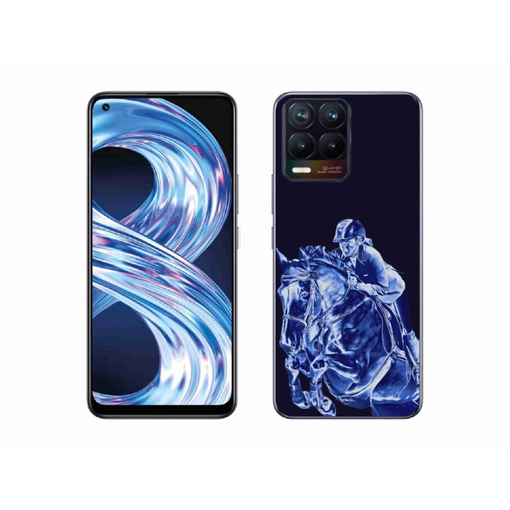 Gelový kryt mmCase na Realme 8 Pro - dostihový kůň