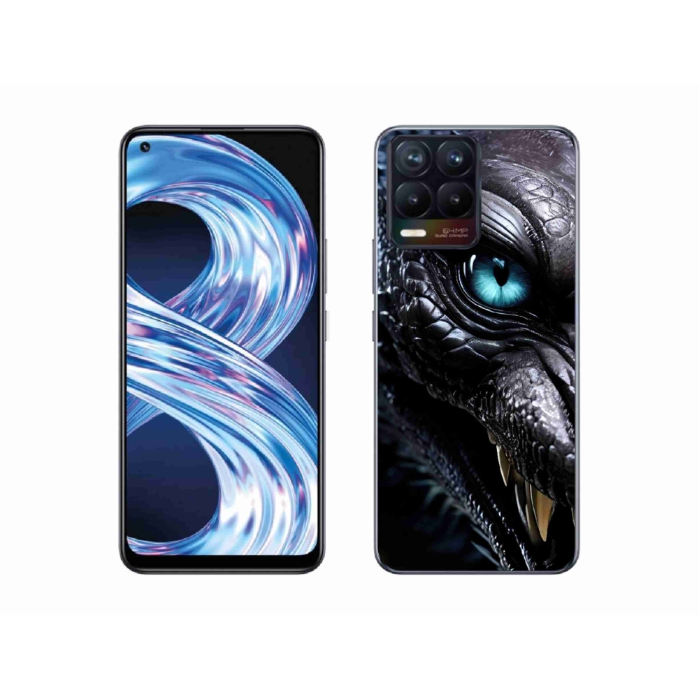 Gelový kryt mmCase na Realme 8 Pro - dračí pohled