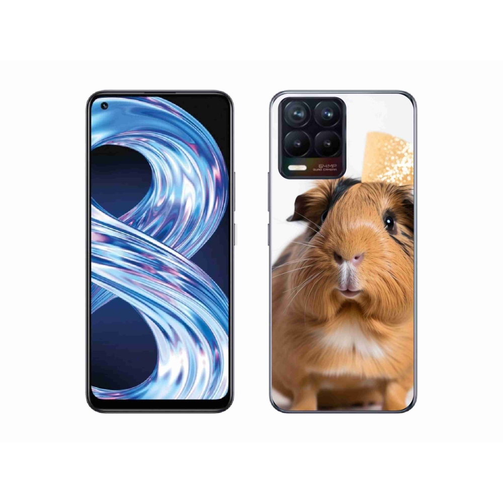 Gelový kryt mmCase na Realme 8 Pro - hnědé morče