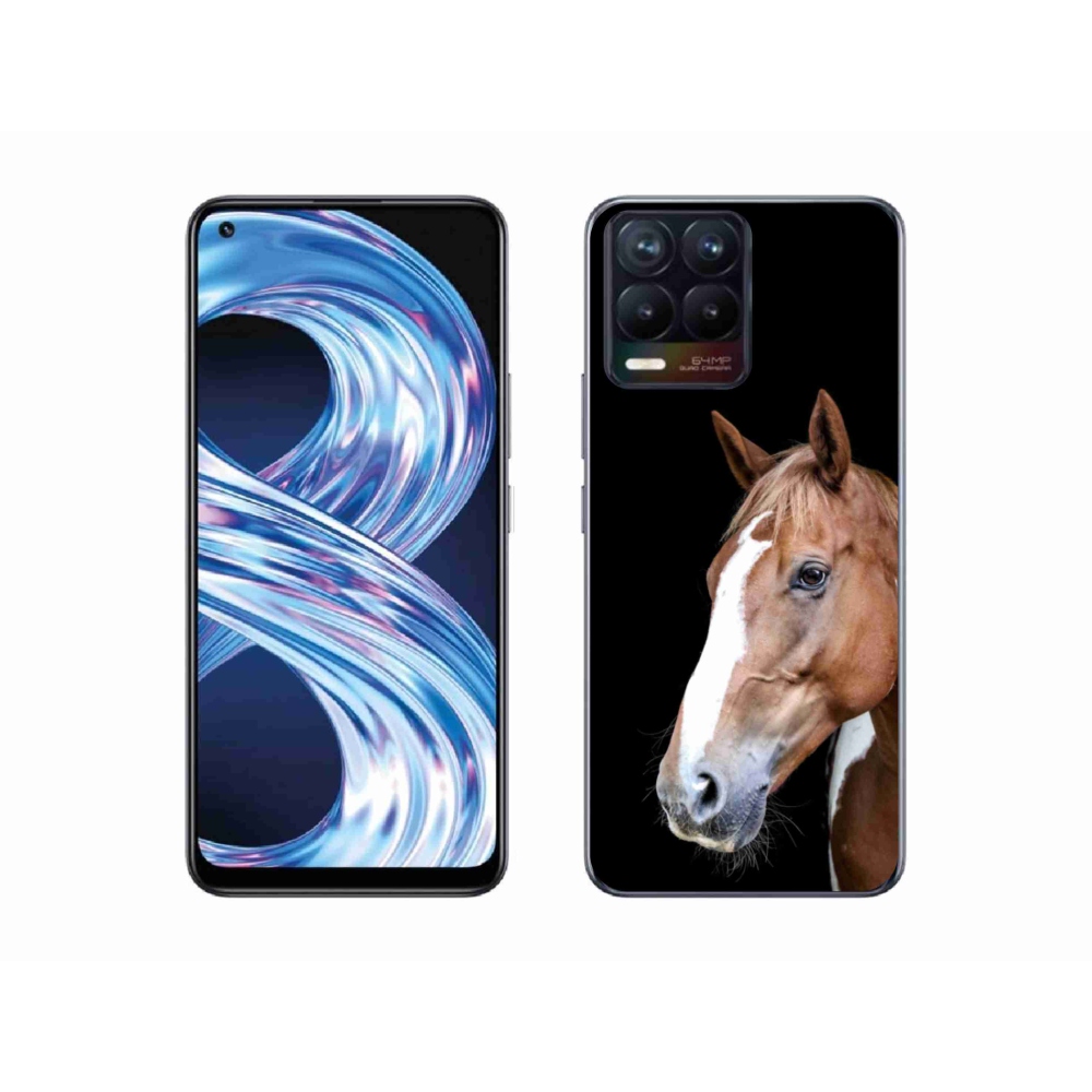 Gelový kryt mmCase na Realme 8 Pro - hnědý kůň 3