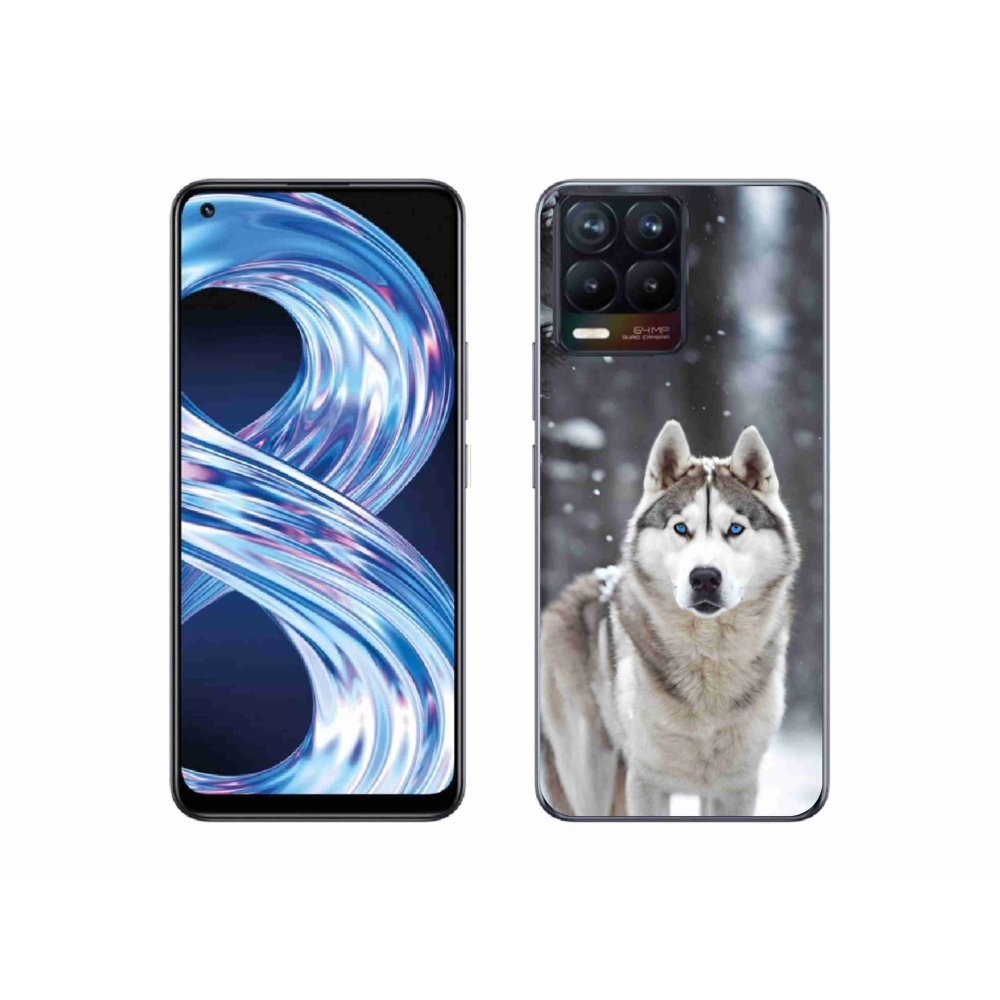 Gelový kryt mmCase na Realme 8 Pro - husky 2