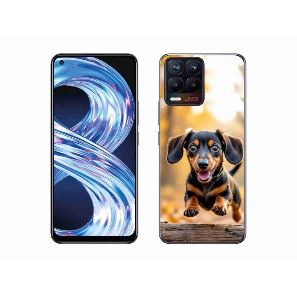 Gelový kryt mmCase na Realme 8 Pro - jezevčík 2