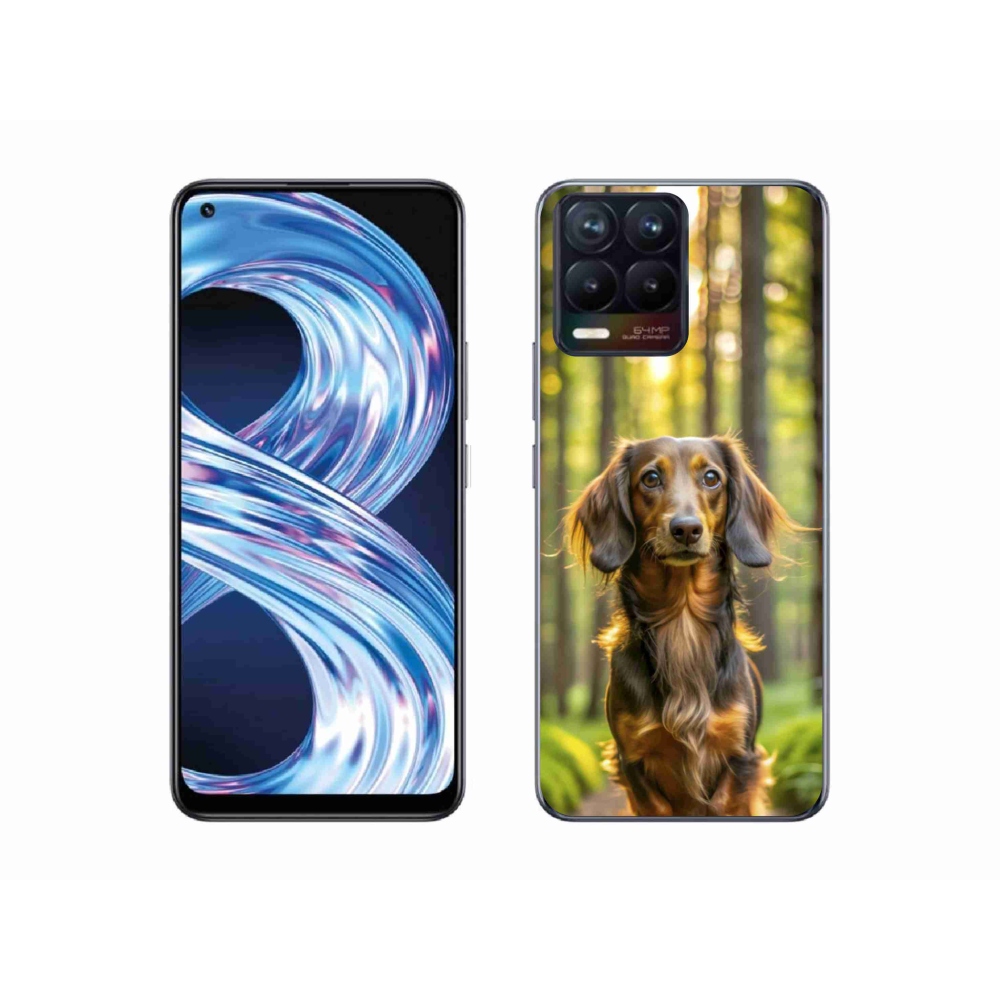Gelový kryt mmCase na Realme 8 Pro - jezevčík 4