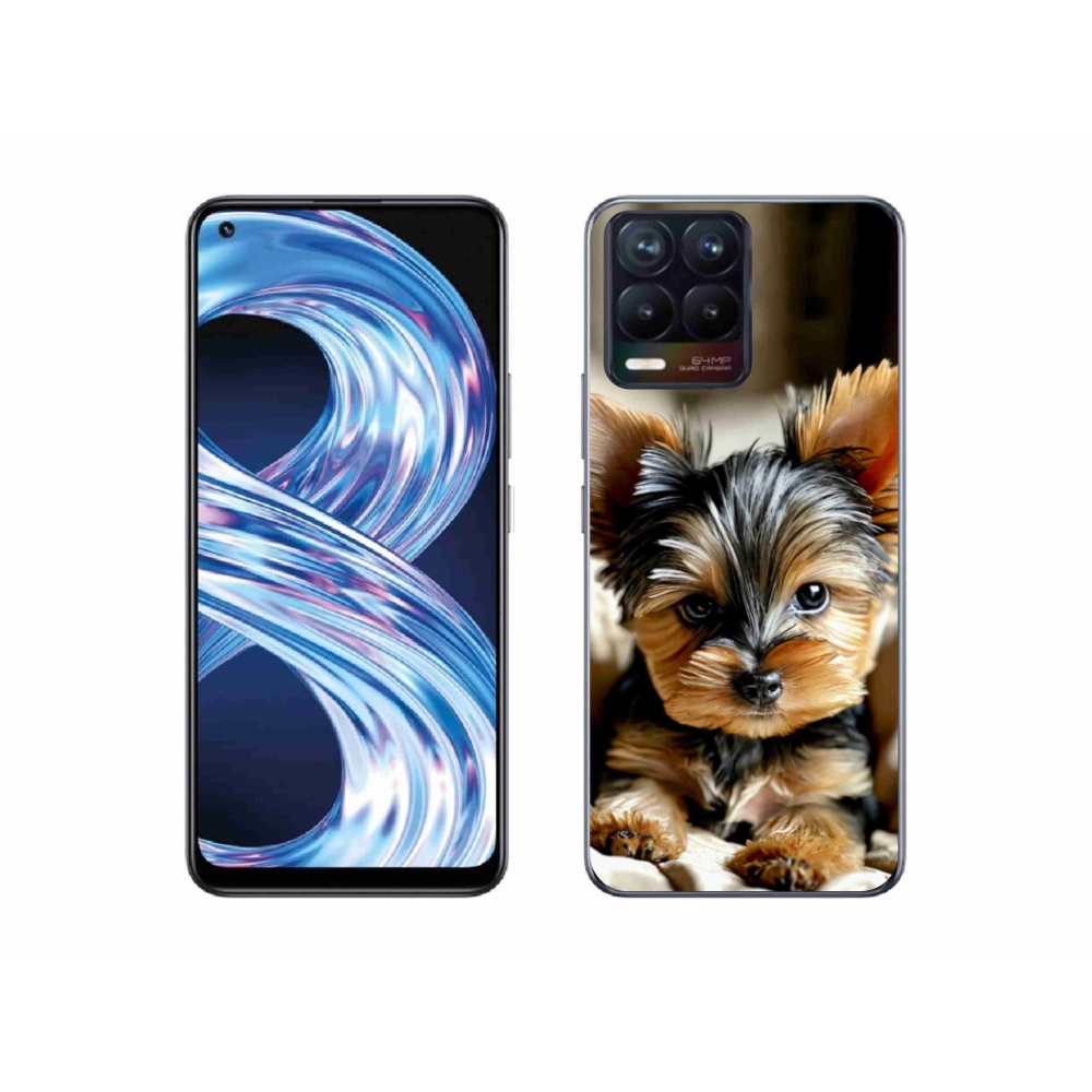 Gelový kryt mmCase na Realme 8 Pro - jorkšír 11