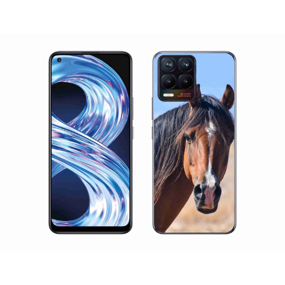 Gelový kryt mmCase na Realme 8 Pro - klidný kůň