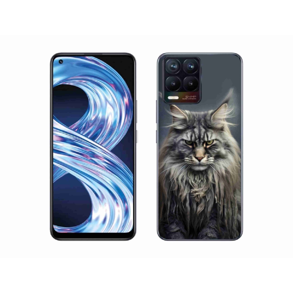 Gelový kryt mmCase na Realme 8 Pro - kočíčí pohled 4