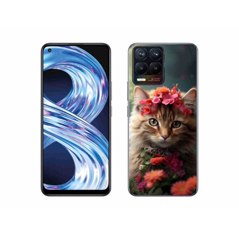 Gelový kryt mmCase na Realme 8 Pro - kočíčí princezna