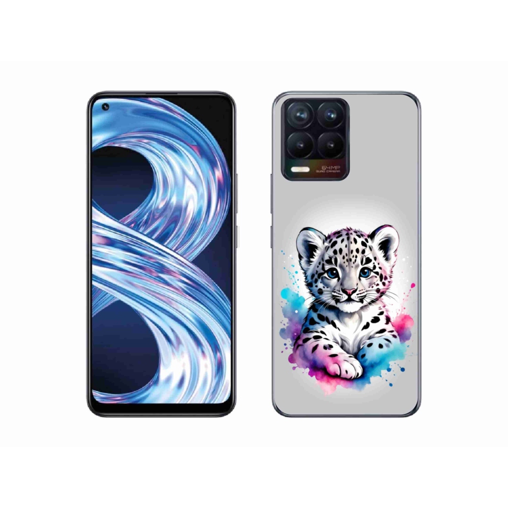 Gelový kryt mmCase na Realme 8 Pro - levhartí mládě
