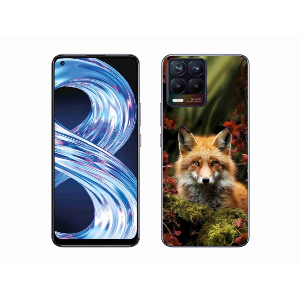 Gelový kryt mmCase na Realme 8 Pro - liška v lese