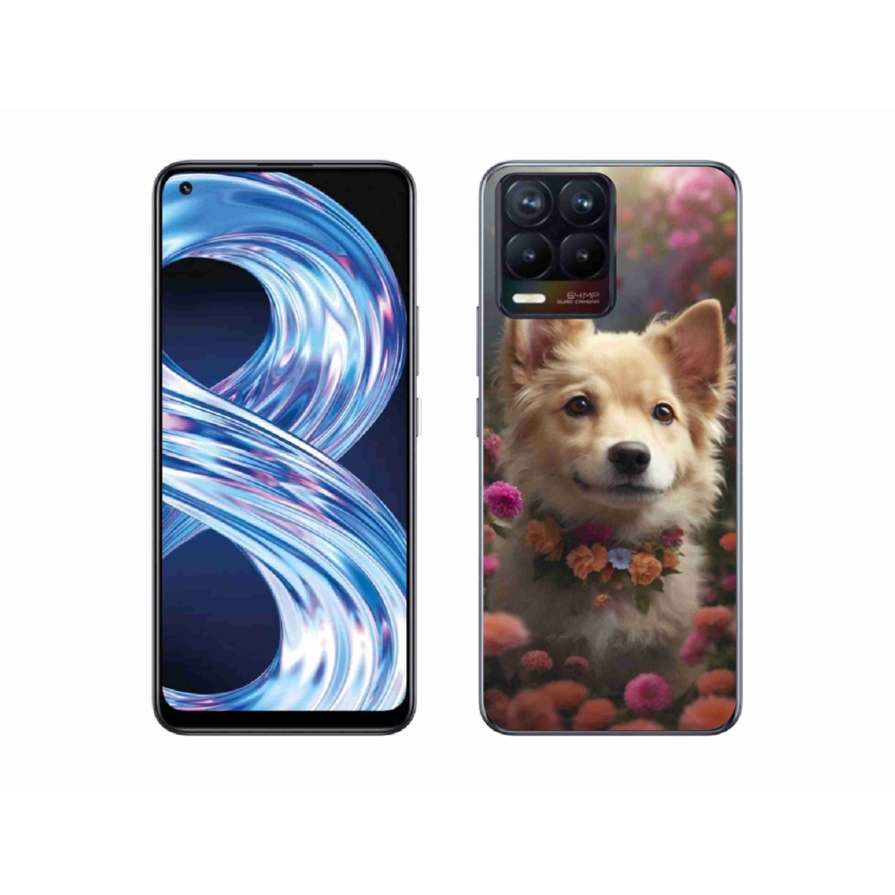 Gelový kryt mmCase na Realme 8 Pro - německý špic