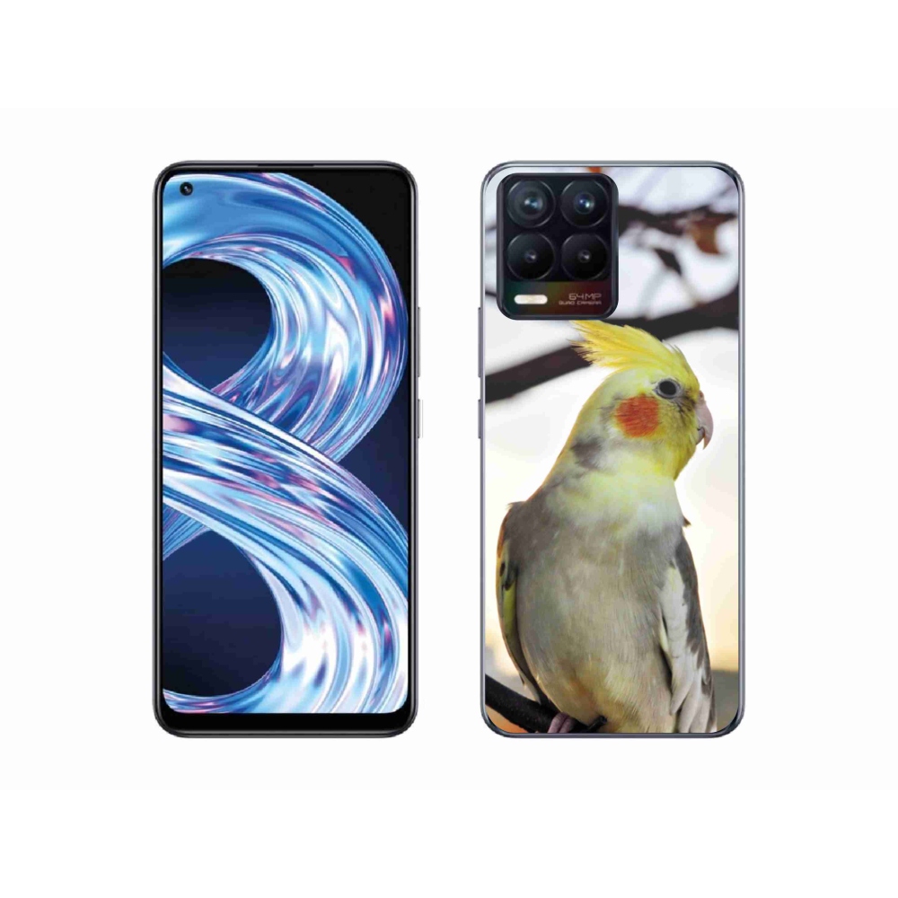 Gelový kryt mmCase na Realme 8 Pro - papoušek korela