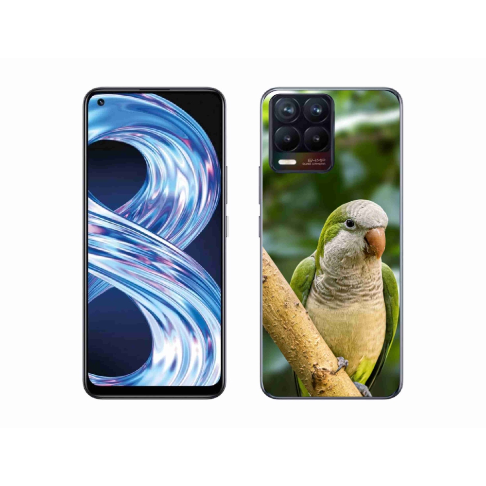 Gelový kryt mmCase na Realme 8 Pro - papoušek mníšek
