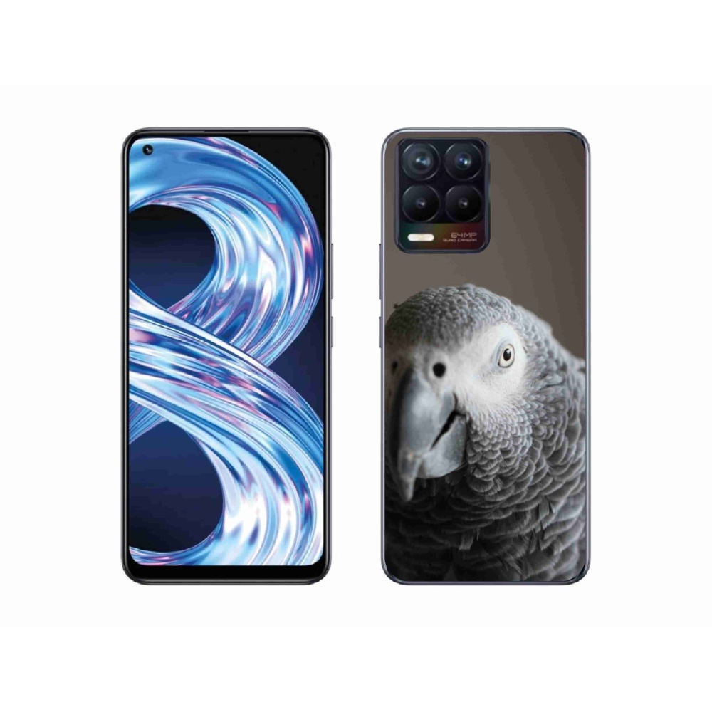 Gelový kryt mmCase na Realme 8 Pro - papoušek žako 2