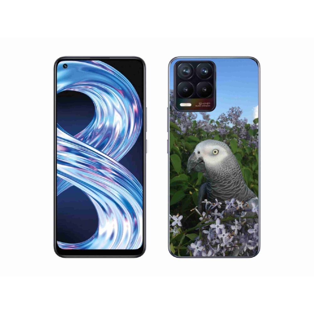 Gelový kryt mmCase na Realme 8 Pro - papoušek žako
