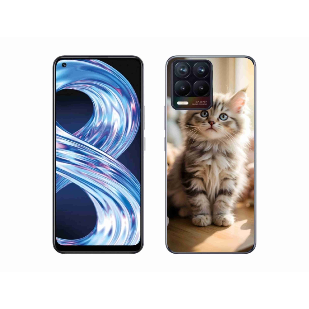Gelový kryt mmCase na Realme 8 Pro - roztomilé kotě 10