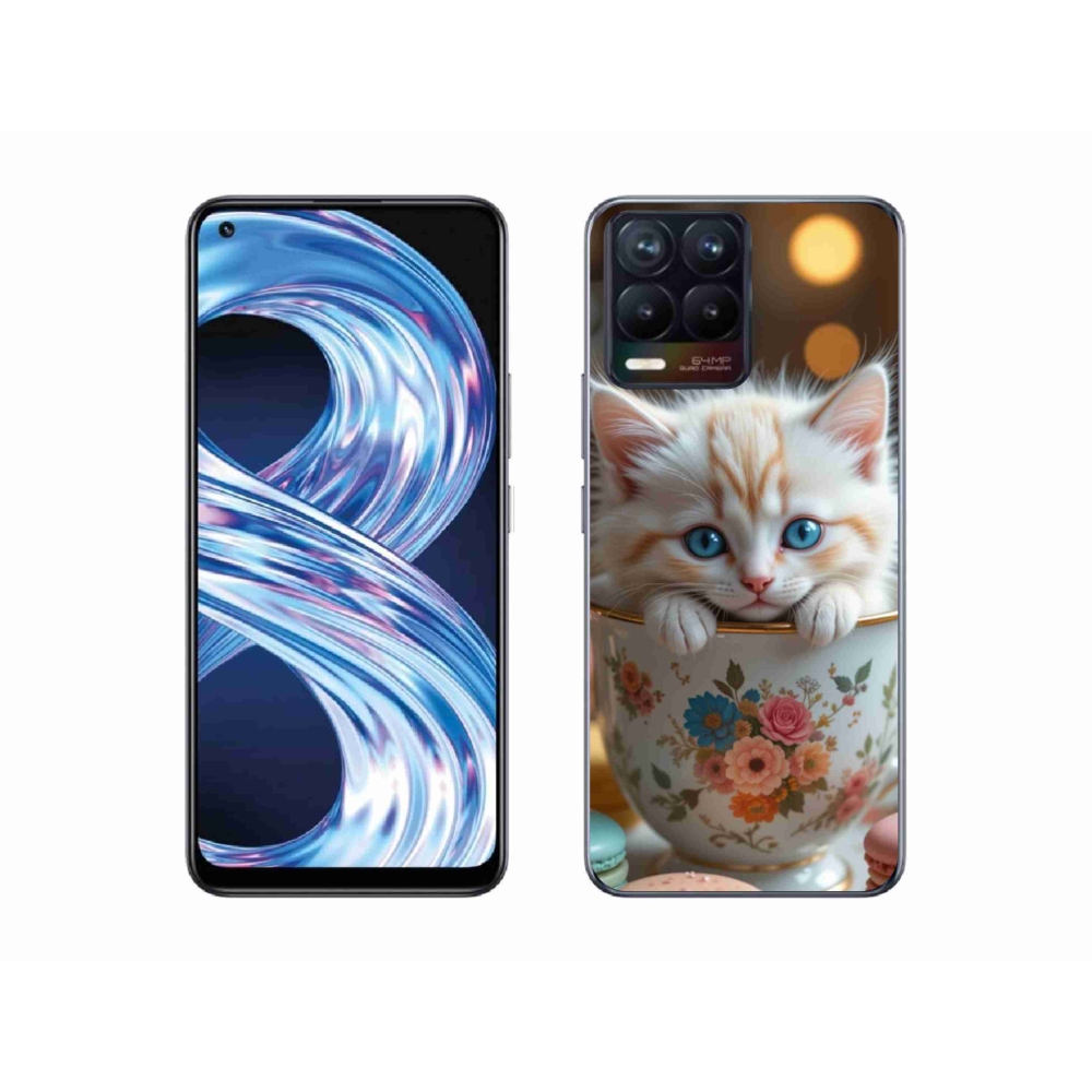 Gelový kryt mmCase na Realme 8 Pro - roztomilé kotě 6