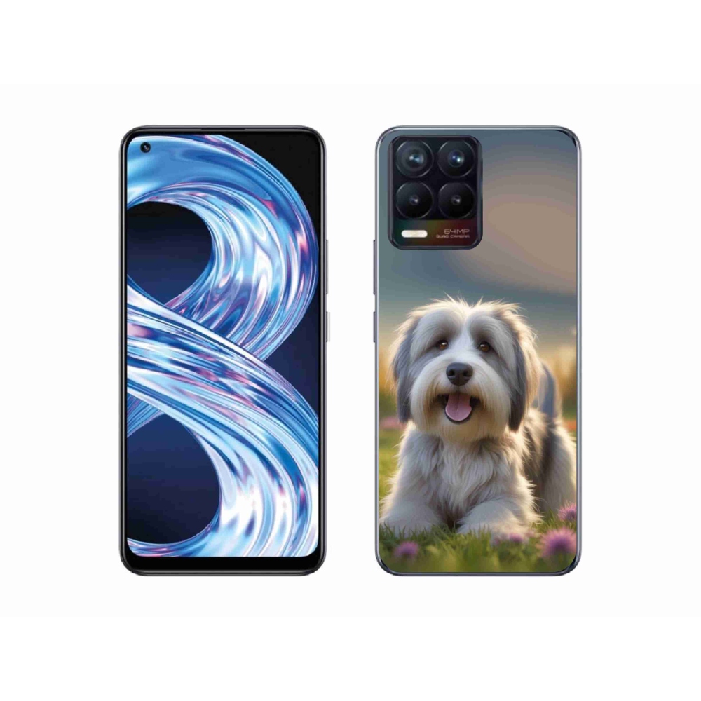 Gelový kryt mmCase na Realme 8 Pro - roztomilý havanský psík