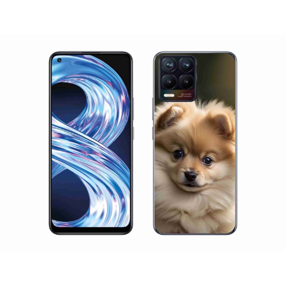 Gelový kryt mmCase na Realme 8 Pro - roztomilý pomeranian 2