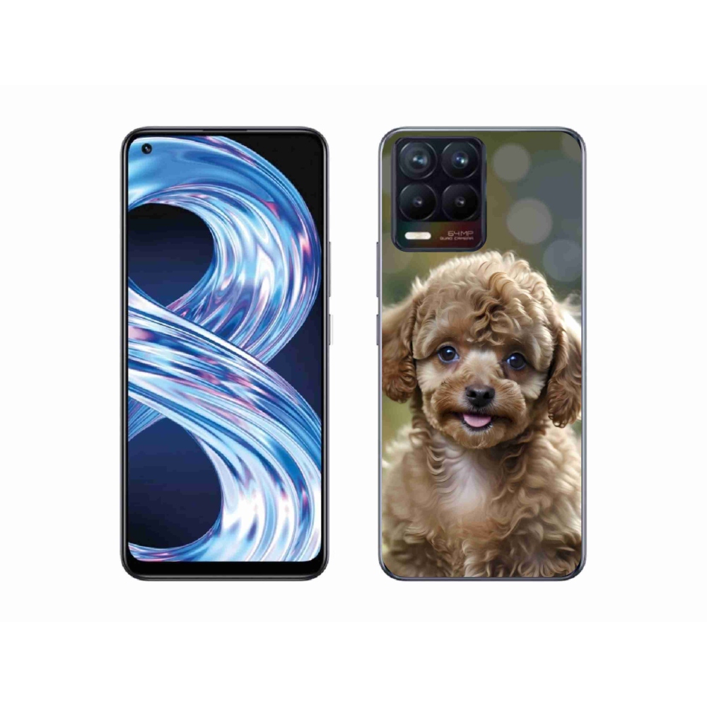 Gelový kryt mmCase na Realme 8 Pro - roztomilý pudl