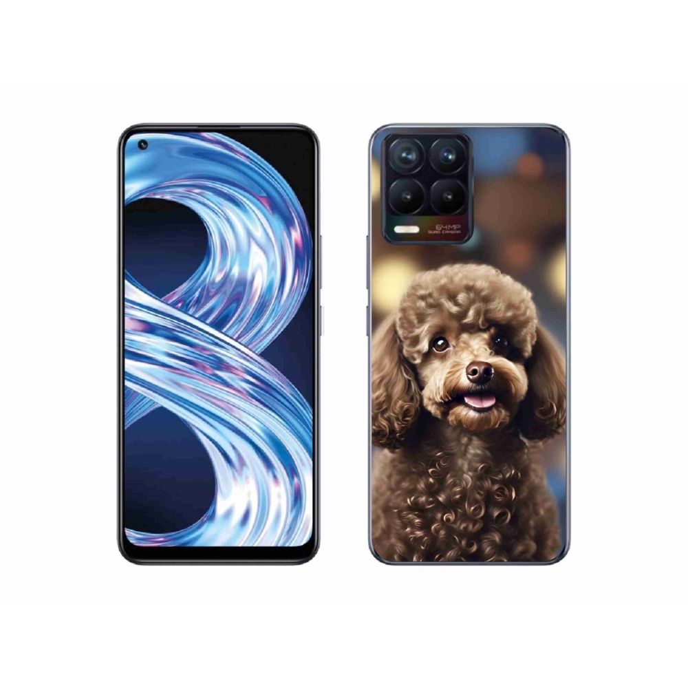 Gelový kryt mmCase na Realme 8 Pro - roztomilý pudl