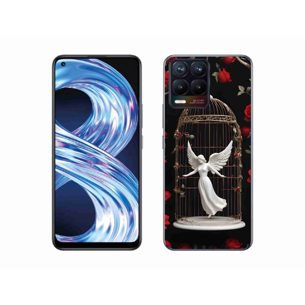Gelový kryt mmCase na Realme 8 Pro - uvězněný anděl
