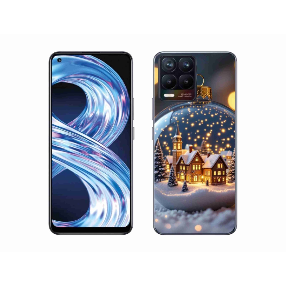 Gelový kryt mmCase na Realme 8 Pro - vánoční koule 4