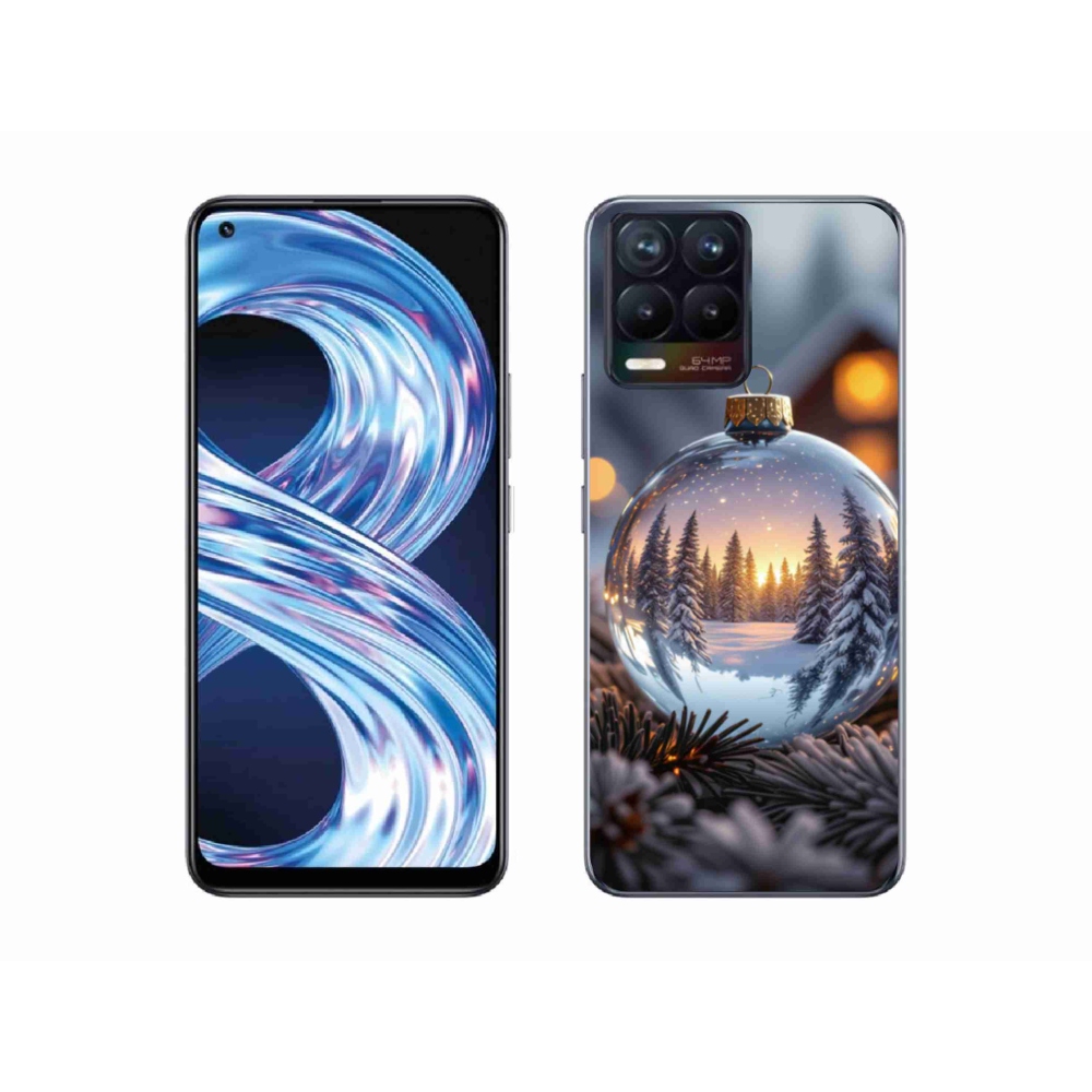 Gelový kryt mmCase na Realme 8 Pro - vánoční ozdoba