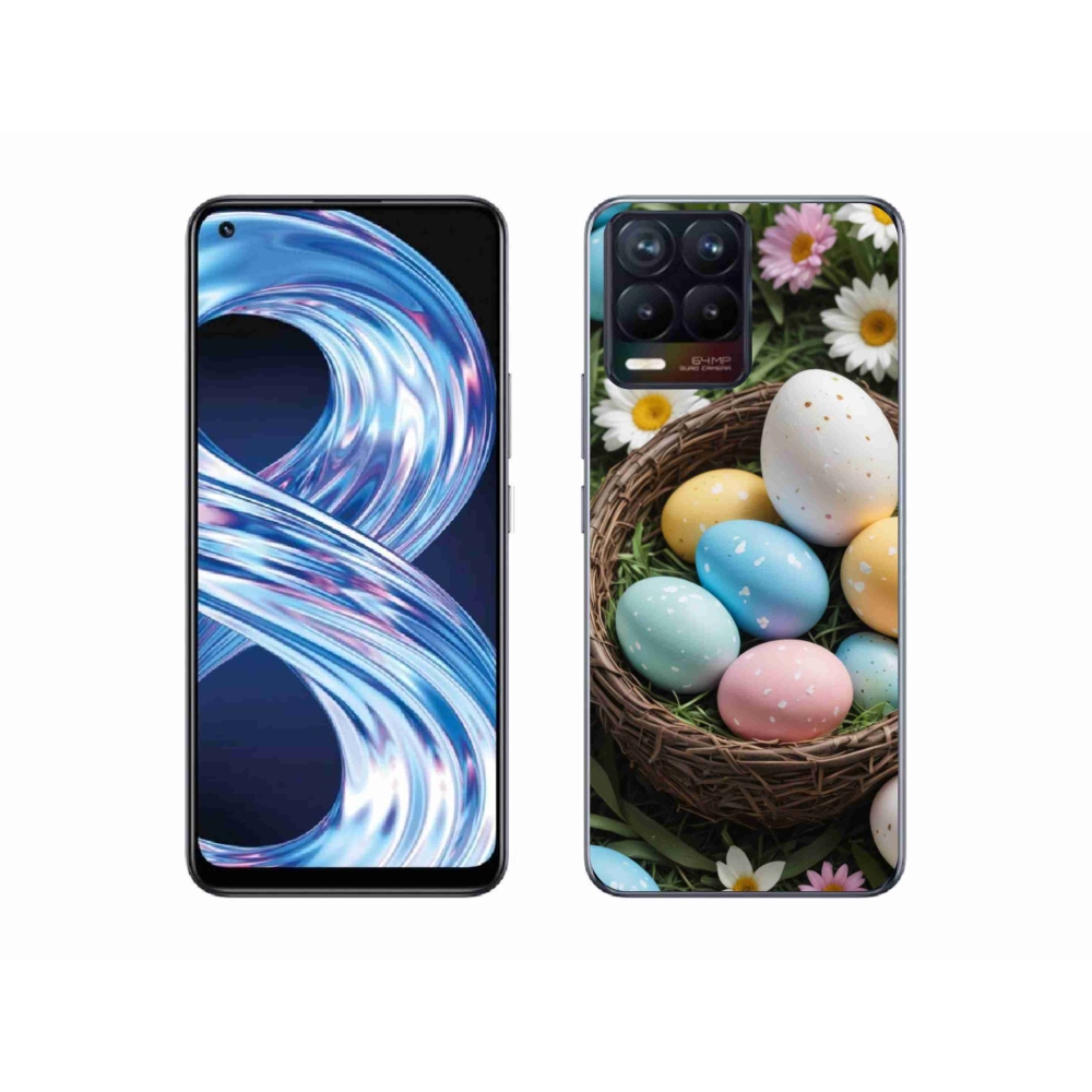 Gelový kryt mmCase na Realme 8 Pro - velikonoční vajíčka 2