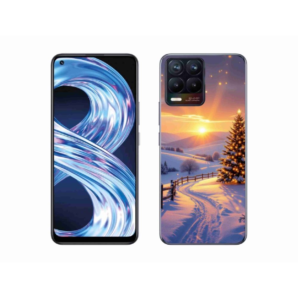 Gelový kryt mmCase na Realme 8 Pro - zimní krajina