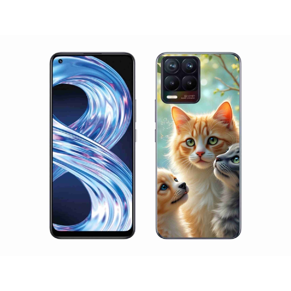 Gelový kryt mmCase na Realme 8 Pro - zvířecí přátelství 2