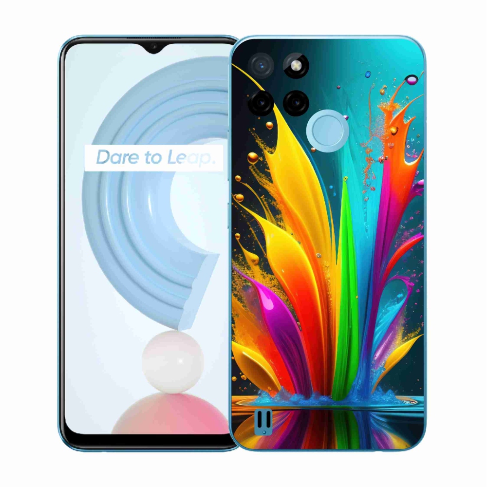 Gelový kryt mmCase na Realme C21Y/C25Y - abstraktní motiv 1