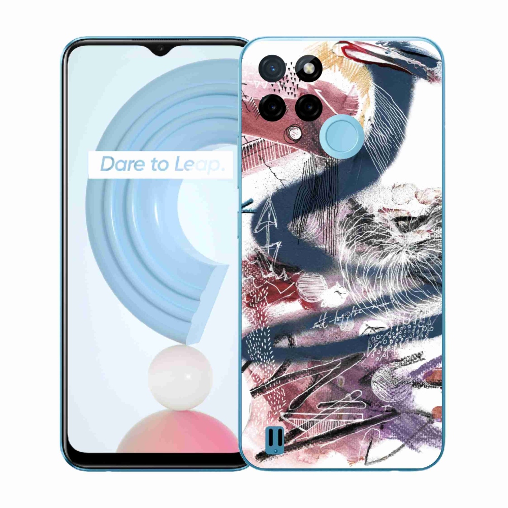Gelový kryt mmCase na Realme C21Y/C25Y - abstraktní motiv 28