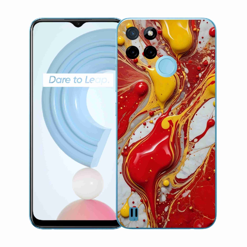 Gelový kryt mmCase na Realme C21Y/C25Y - abstraktní motiv 42