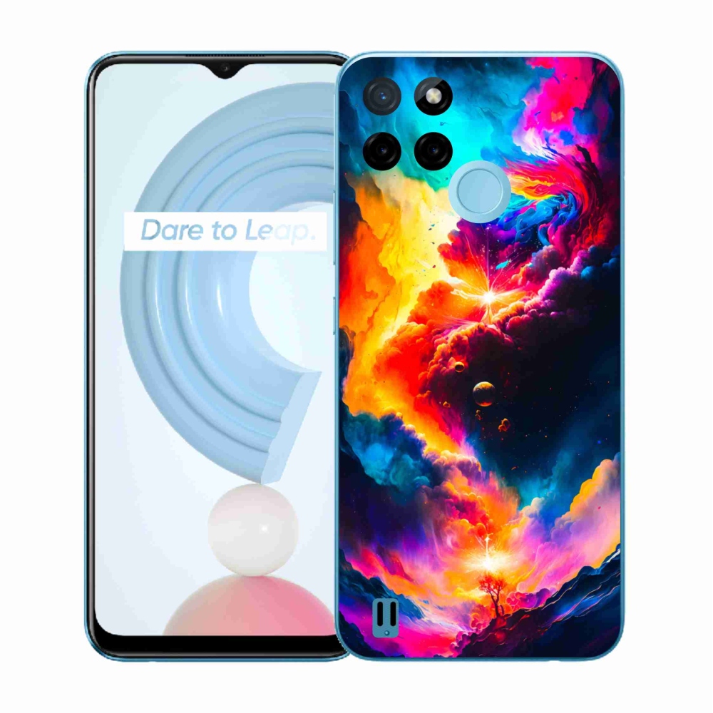 Gelový kryt mmCase na Realme C21Y/C25Y - abstraktní motiv