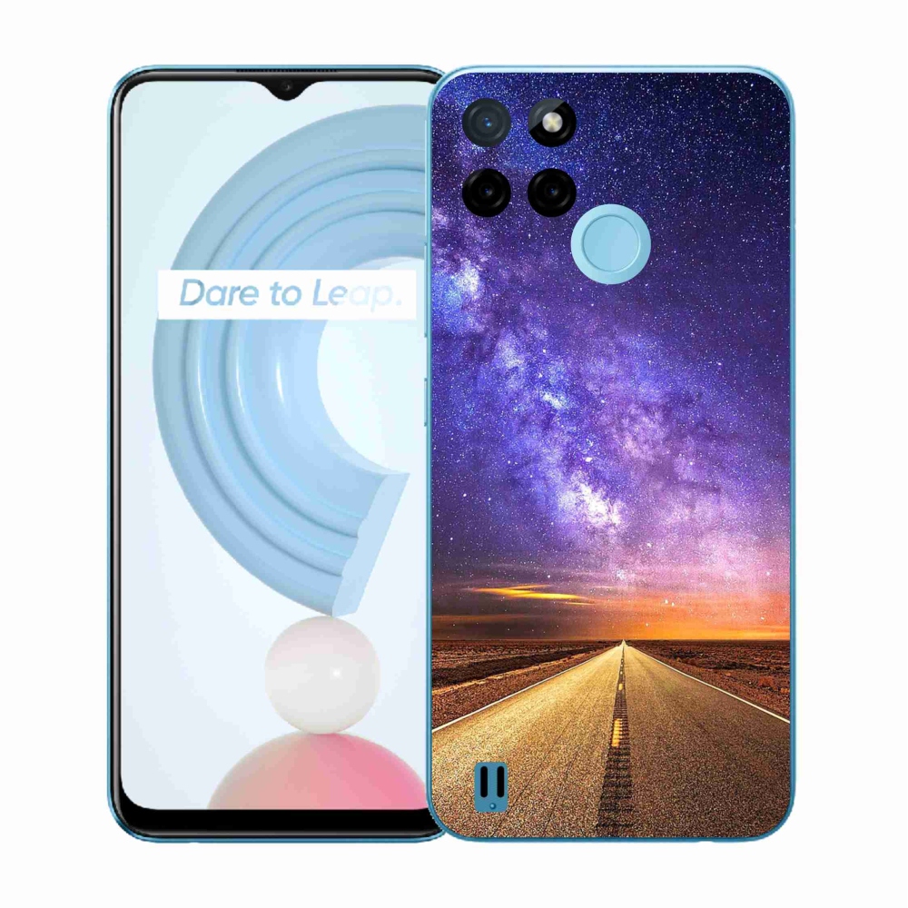 Gelový kryt mmCase na Realme C21Y/C25Y - americká silnice