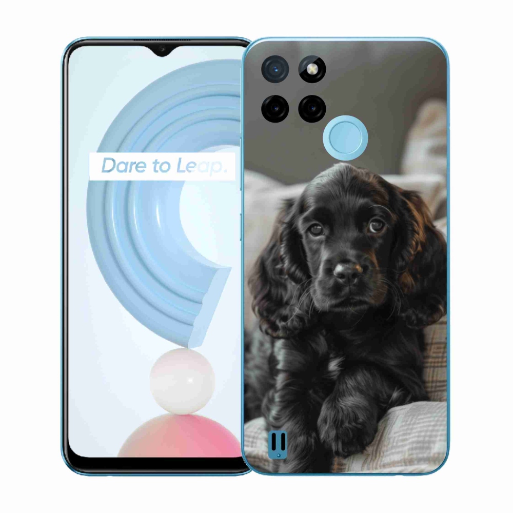 Gelový kryt mmCase na Realme C21Y/C25Y - anglický kokršpaněl