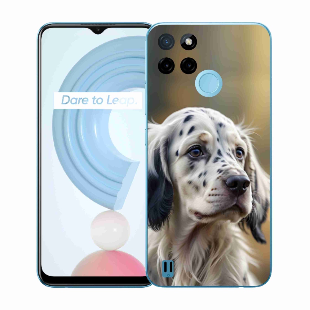 Gelový kryt mmCase na Realme C21Y/C25Y - anglický setr