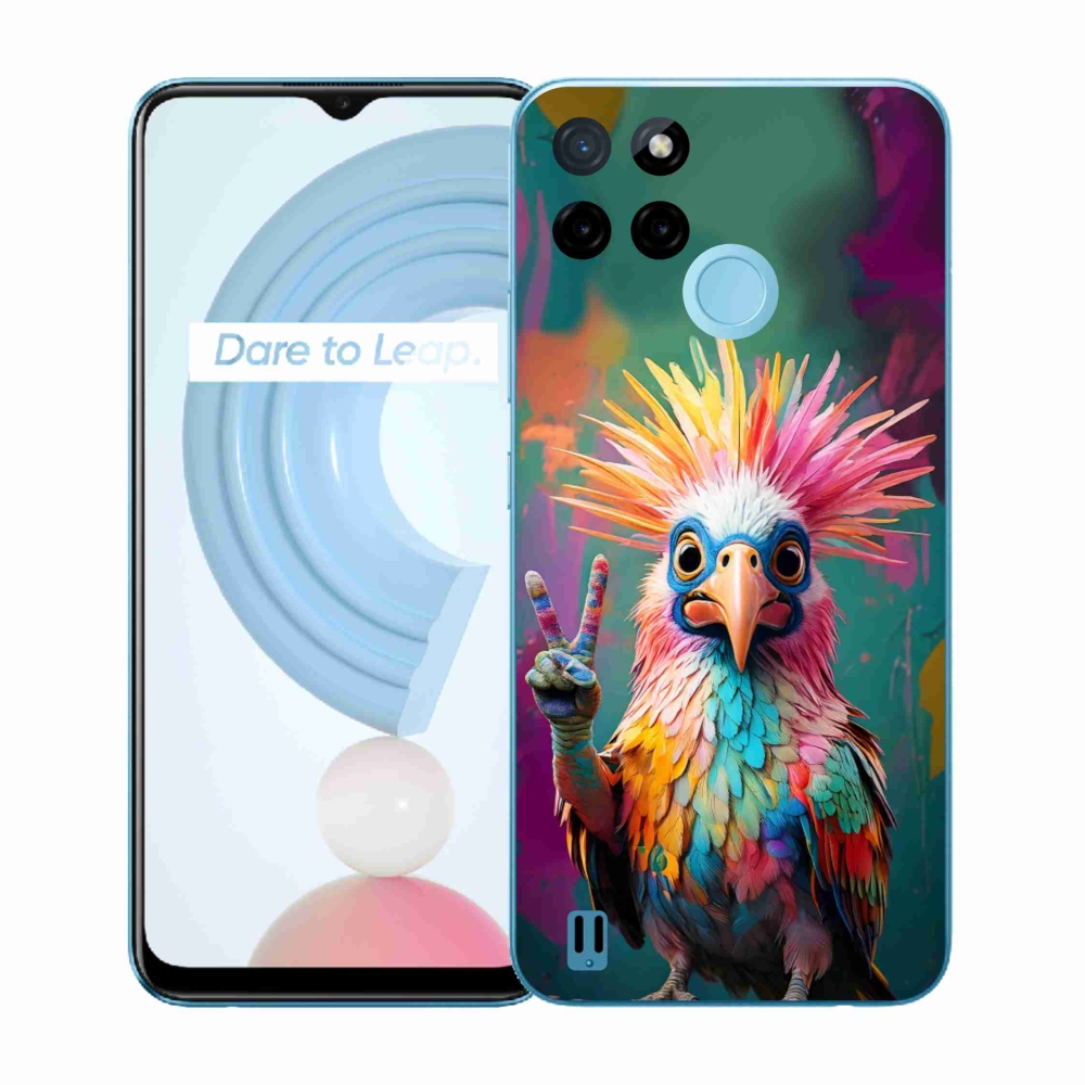 Gelový kryt mmCase na Realme C21Y/C25Y - barevný rebel