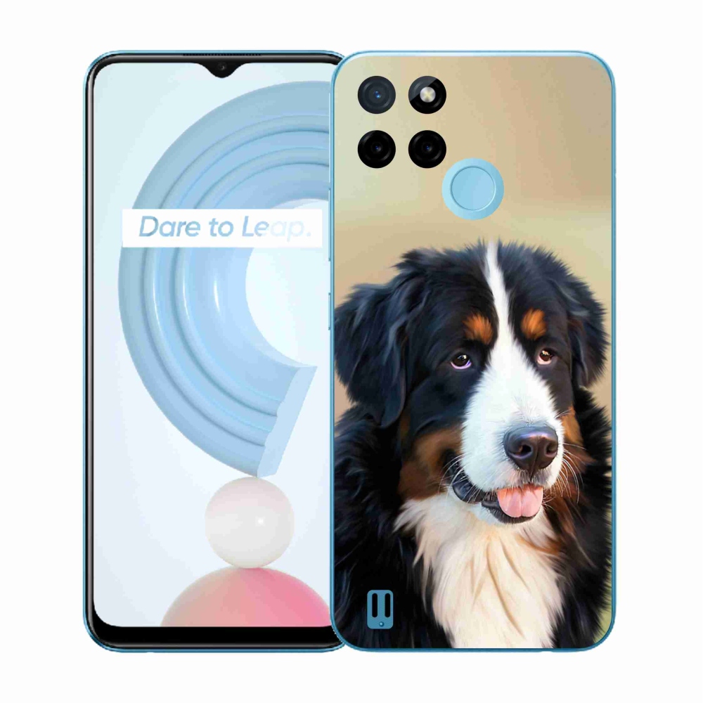 Gelový kryt mmCase na Realme C21Y/C25Y - bernský salašnický pes