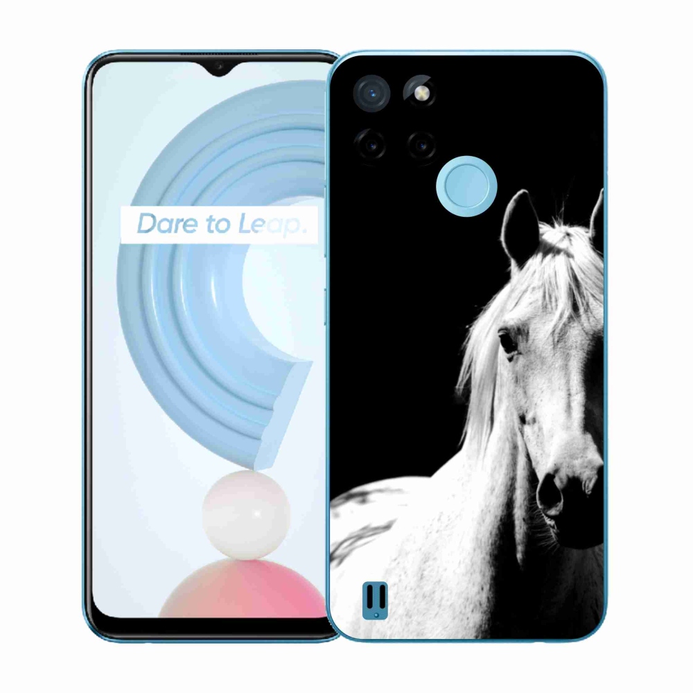 Gelový kryt mmCase na Realme C21Y/C25Y - bílý kůň 5