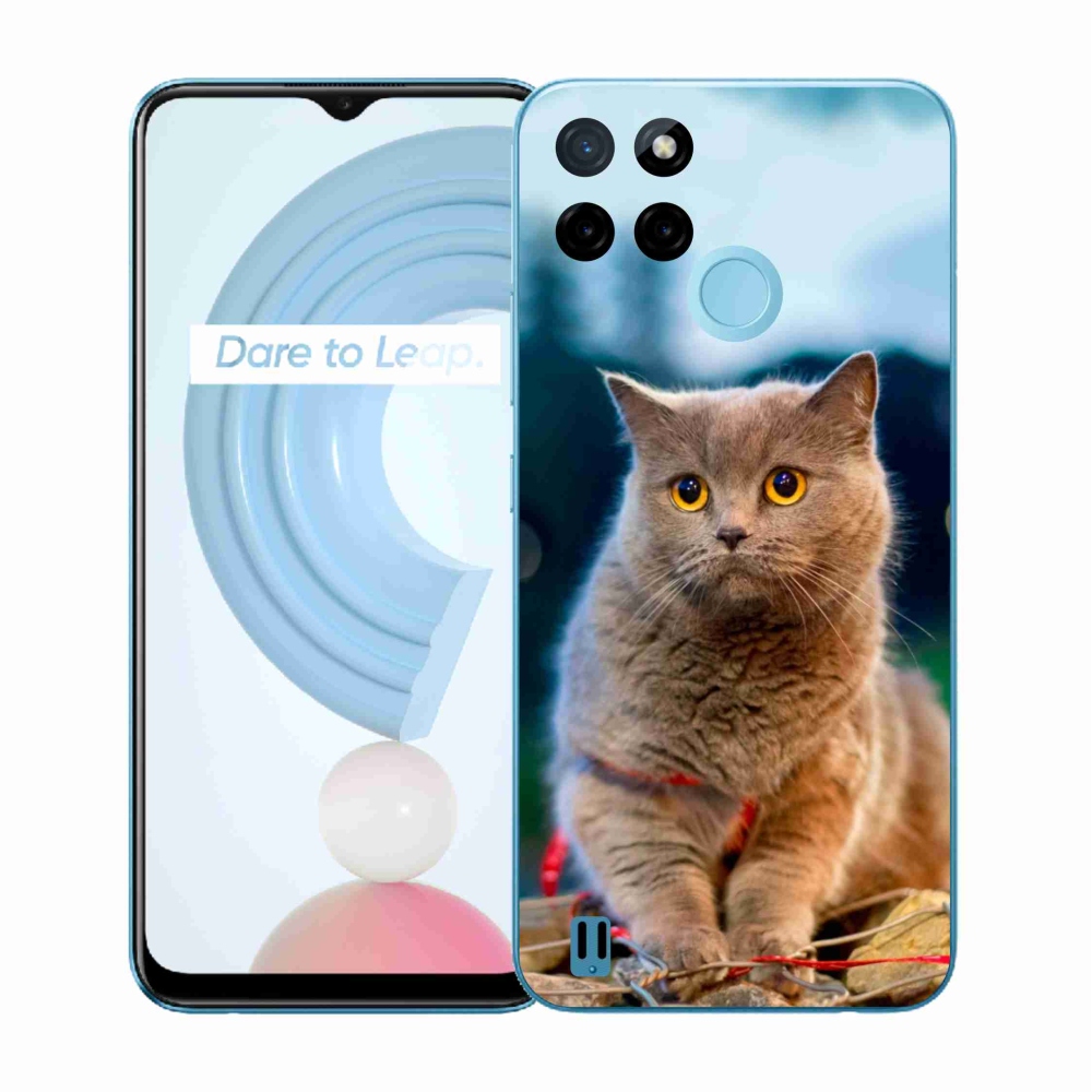 Gelový kryt mmCase na Realme C21Y/C25Y - britská modrá 2