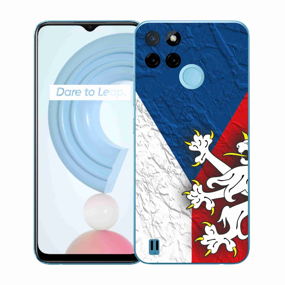 Gelový kryt mmCase na Realme C21Y/C25Y - česká vlajka 1