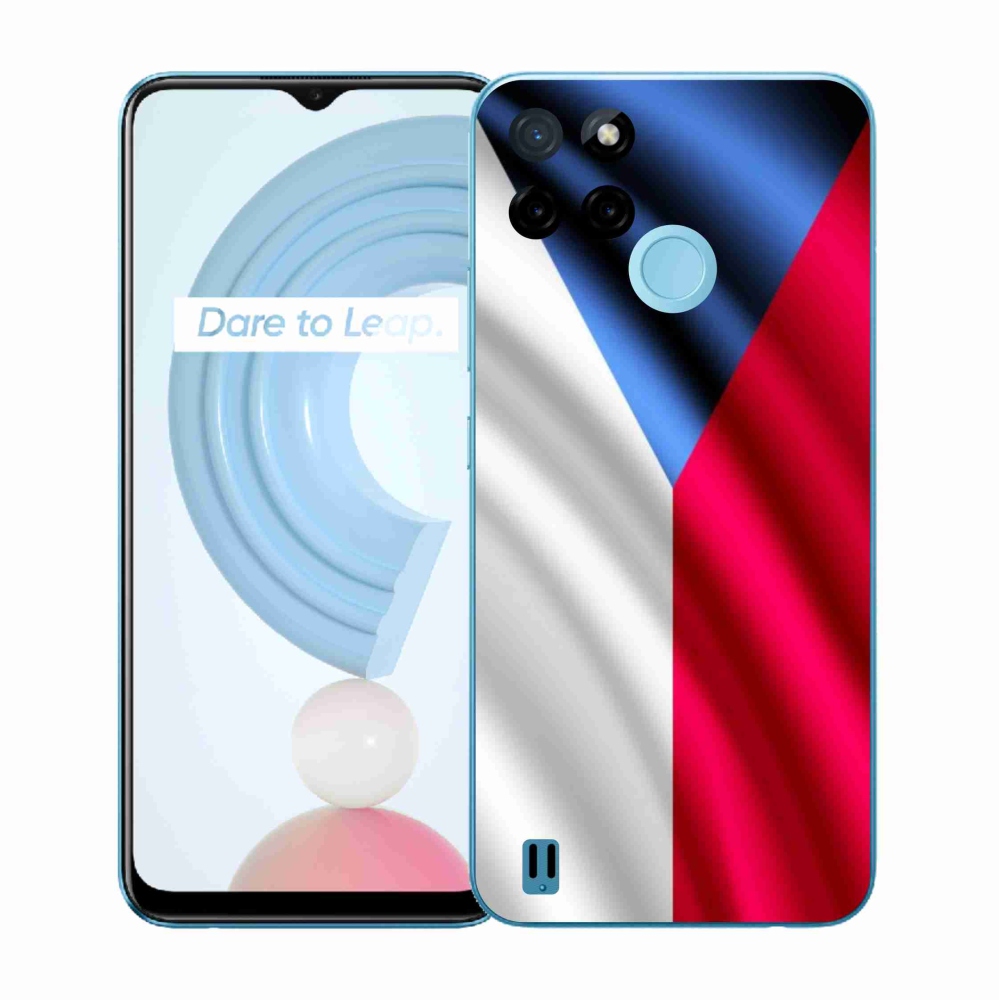 Gelový kryt mmCase na Realme C21Y/C25Y - česká vlajka
