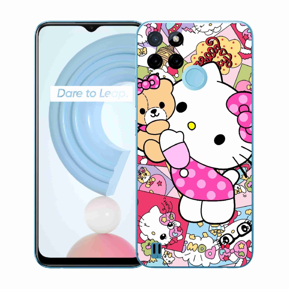 Gelový kryt mmCase na Realme C21Y/C25Y - cute kitty