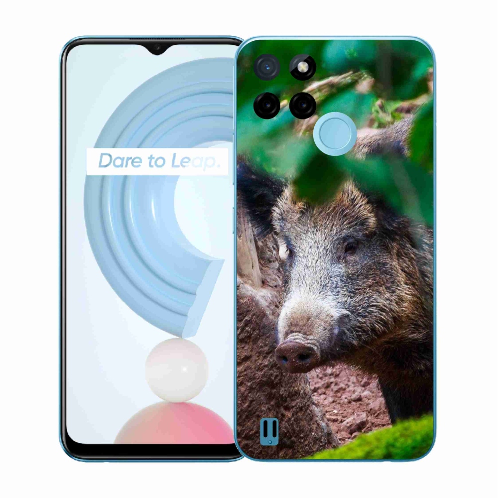 Gelový kryt mmCase na Realme C21Y/C25Y - divoké prase