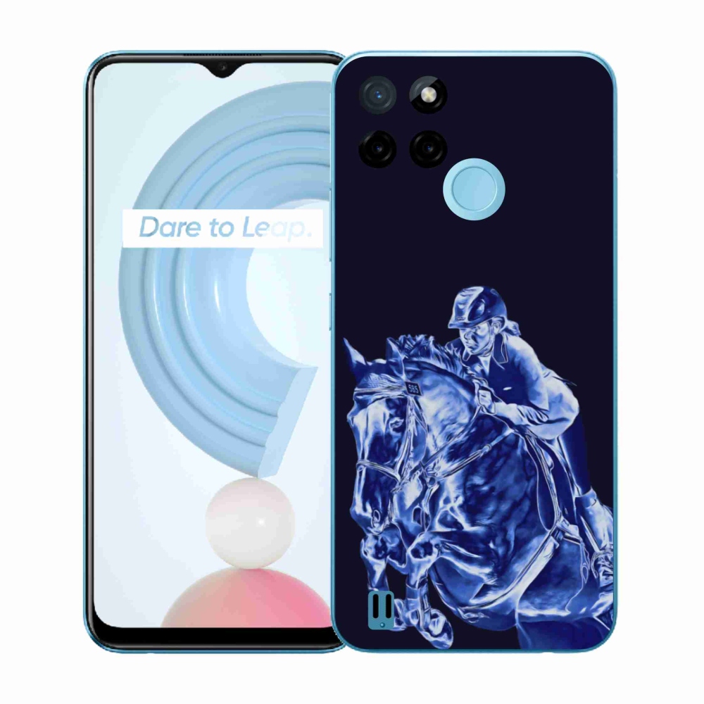Gelový kryt mmCase na Realme C21Y/C25Y - dostihový kůň