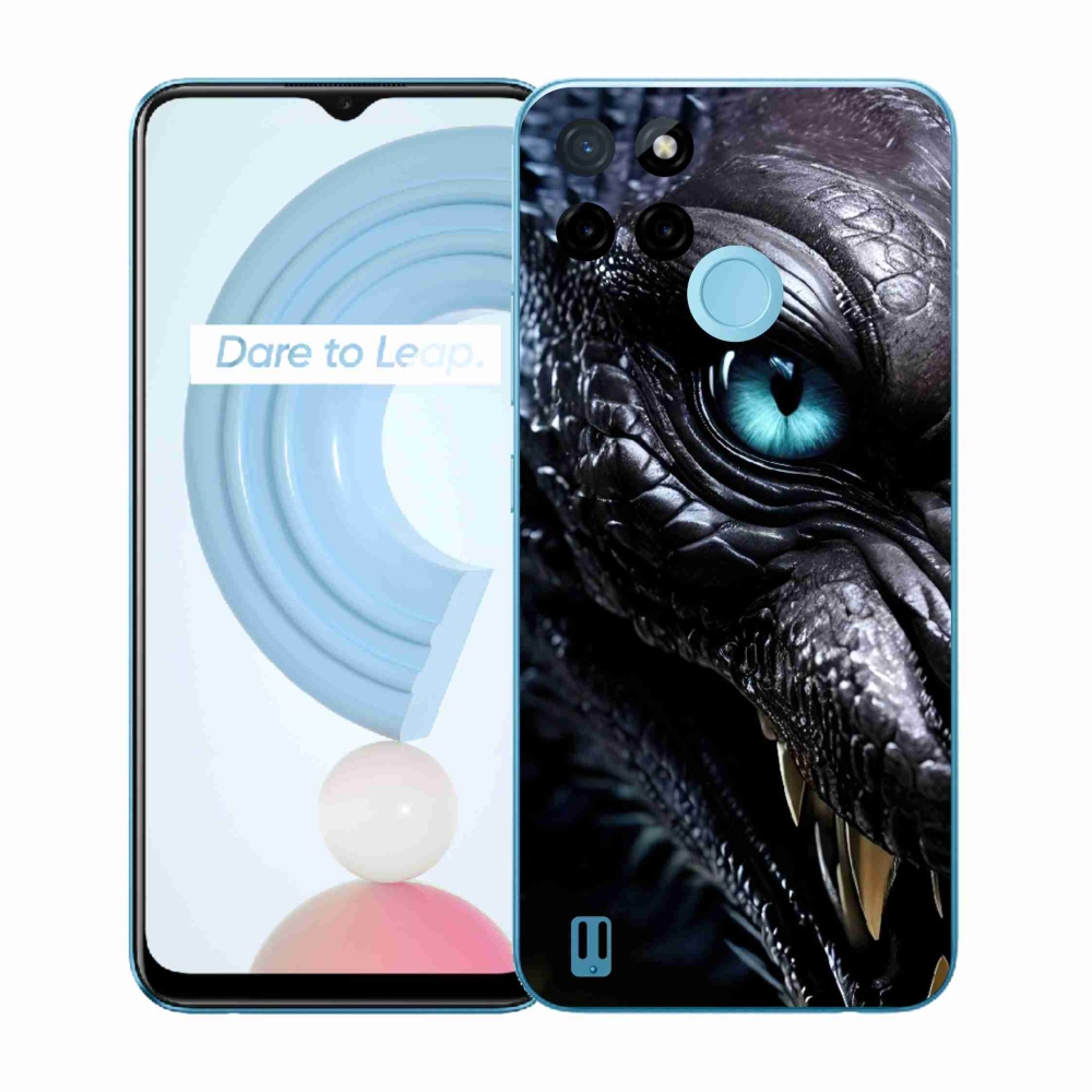 Gelový kryt mmCase na Realme C21Y/C25Y - dračí pohled